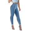 AIMILIA Crossover Jeggings for Women Tummy Control High Waist Pull