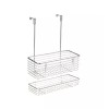 Dusky Shark 2-Tier Chrome Cabinet Storage Organizer - Space-Saving Kitchen
