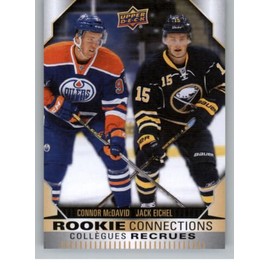 2023-24 Upper Deck TH Duos Rookie Connections #RC6 Connor McDavid Jack Eichel Hockey Card