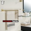 JQK Double Towel Bar 27 Inch, Brass Gold Useable Length