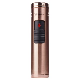 CIGARISM Triple Torch Jet Flame Lighter, Windproof Cigar Lighter, Cigar Punch (Rose Gold)