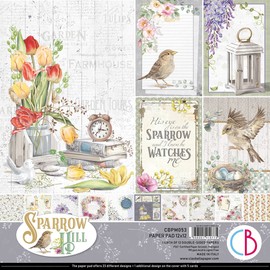 Ciao Bella Sparrow Hill Decorative Paper Pad 12 x 12 Inch
