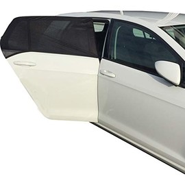 Simply Rear Window Sun Sock Shades - 2 pack - Extra Large, Black