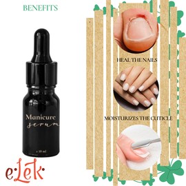 ELEK Nail Serum 10 ml - Vegan Nails Serum - Nail Care & Cuticle Care - Normal & Dry Skin - Strengthens Nails & Nourishes the Skin - Cuticle Oil - Organic Nail Oil - Fingernails & Toenail Care
