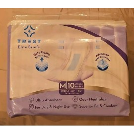 trest 2 Piece Sample Trest Elite Breifs Medium 30"-40" PURPLE Adult Diaper 9500ML