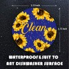 Dishwasher Magnet,Clean Dirty Sign Indicator- Double Sided Magnet with Magnetic