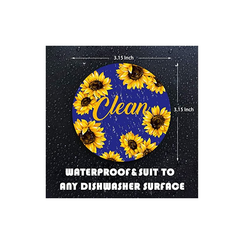 Dishwasher Magnet,Clean Dirty Sign Indicator- Double Sided Magnet with Magnetic