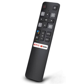 Voice Remote Control for TCL Android TV, Replacement Remote RC802V for TCL TVs 40S330 32S330 40S334 32S334 70S430 32A325 32A323 65Q637 55S430 43S430 55Q637 43S434 75S434 32P30S