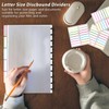 Acuxiaza 18 Tab Discbound Dividers 8.5 x 11 inch Letter