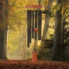 Wind Chimes for Outside, 30" Black Aluminium Wind Chime with