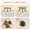 ABEAJAT Kitchen Light Fixtures - 3-Lights Multi-Directional Ceiling Lamp with