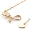 JczR.Y Stethoscope Heart Necklace Pendant Stainless Steel Nurse Stethoscope Clavicle
