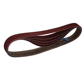 Draper 08695 Cloth Sanding Belt, 25 x 762mm, 80 Grit (Pack of 5), Red
