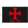 Templar Deus Vult Flag 3x5ft Medieval Crusader Knight Banner 100%