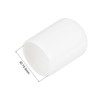 sourcing map 100pcs Round Rubber End Caps 5/8"(15.5mm) White Vinyl