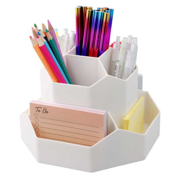 Pagezol 360 Degree Rotating Pencil Holder Desk-Organiser, Multi-Functional Pen Holder,
