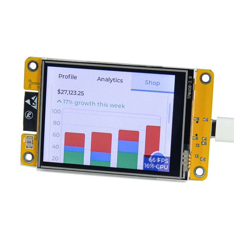 Hosyond 2.8'' ESP32 Display Resistive Touch Screen with WiFi+BT, ILI9341