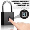 Fingerprint Lock, Smart Lock Waterproof, Lock with Fingerprint, Padlock Fingerprint,