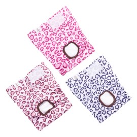 CuteBone Dog Diapers Female Washable Small Medium Large 3 Pack Reusable Doggie Diapers Puppy Period Pants for Doggy Heat Cycle Peeing D54L