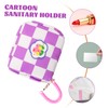 ORFOFE Portable Sanitary Holder Multi-Function Reusable Period Pouch Cute Cartoon