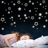 Wandkings Sterne XL-Set, 108 Sticker, extra starke Leuchtkraft, Wandsticker Leuchtaufkleber,