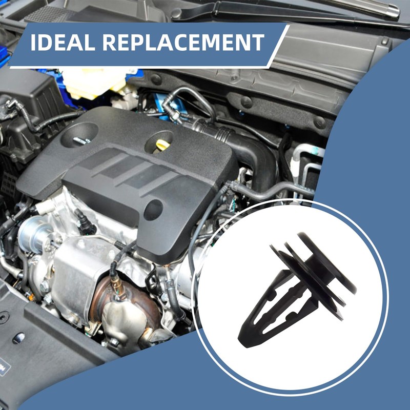 10 PCS Car Body Retainer Clips Set Tailgate Handle Rod