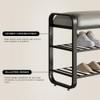 BUZUEY shoe bench,entryway bench with shoe storage,modern shoe rack bench