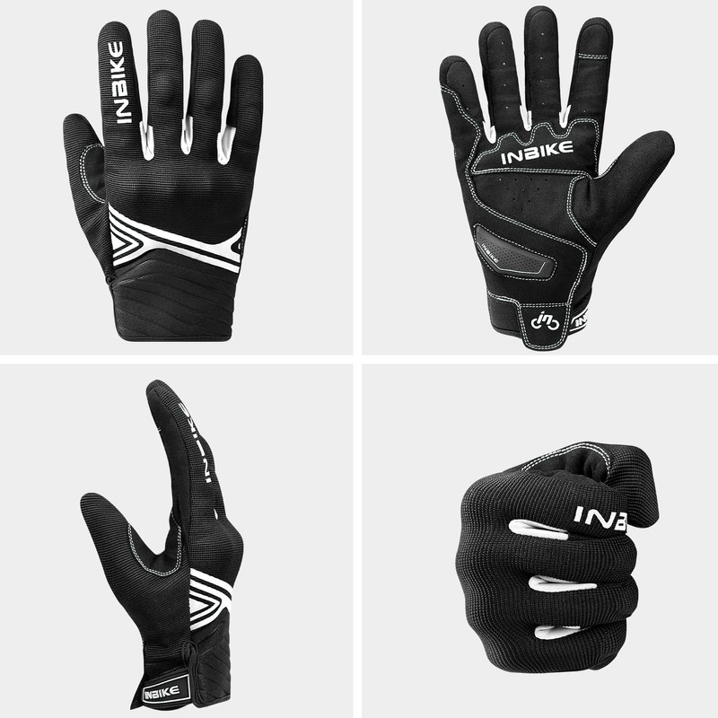 INBIKE Breathable Mesh Motorcycle Gloves Touchscreen with TPR Palm Pad