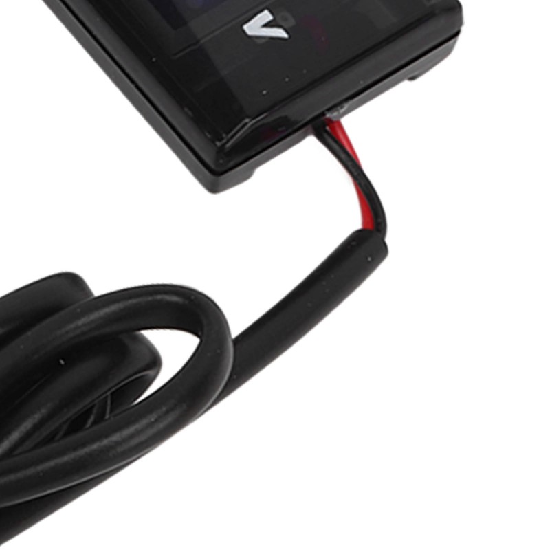 Universal LCD Motorcycle Voltmeter Ultra Thin Waterproof Voltmeter with Left