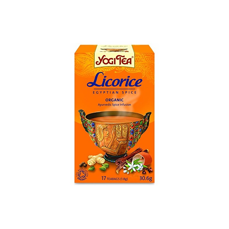 Case of 6 Yogi Tea Licorice 17 Tea Bags