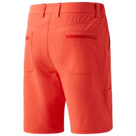 Bassdash FP01M 10.5” Mens Fishing Cargo Shorts Quick Dry UPF 50+ Water Resistant Coral Red