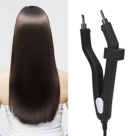 Hair Extensions Tool, Professional Heat Tong Hair Extensions Iron for Hair Extension Hair Extension Connector Machine Salon Iron Tool for Hair Extensions (US Plug)
