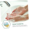 Kisangel 4pcs Travel Soap Sheets Bulk Soap Piece Portable Sheets