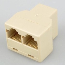 UbiGear 100 Pcs LOT 3-way Rj45 Splitter/y/t Network Cable Extender Plug Coupler Adapter