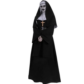 CR ROLECOS Nuns Costume Women's Fancy Dress Costumes Women's Nun for Adults Clothing 3XL