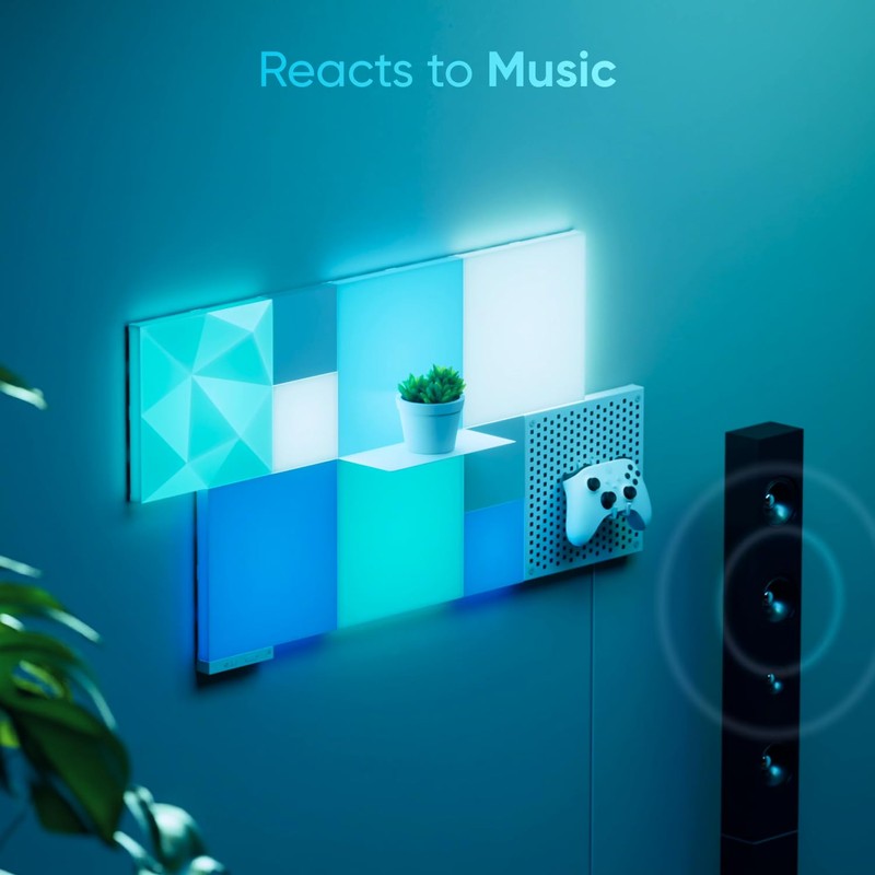 Nanoleaf Blocks Expansion Kit | 2 Shelves, Ultra-Thin Stainless Steel
