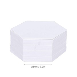 100 Pieces Patch Work Templates, Hex Paper Model Board, Quilting, Sewing, Crafts, DIY Sewing Tools, Paper Patchwork Cutting, DIY Tools for Household Sewing Machines (22 mm Hexagon)