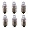 10pcs E10 LED Bulbs 3 Volt Miniature Flashlight Bulbs E10