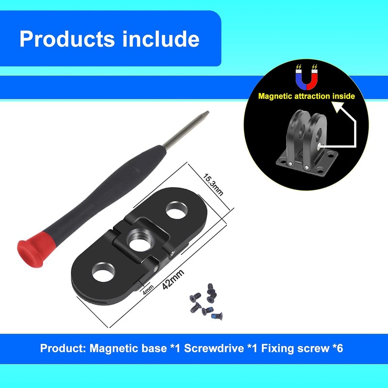 Sruim Replacement Folding Fingers for Gopro Hero 13/12/11/10/9/8 Black/MAX Magnet