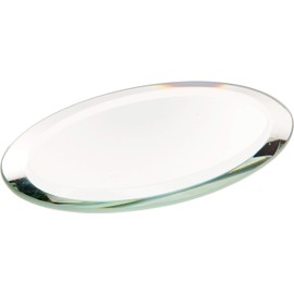 Plymor Oval 3mm Beveled Glass Mirror, 2 inch x 3 inch (Pack of 12)