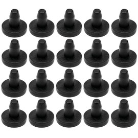cyclingcolors 20 x Plastic Cover Caps Black Diameter 16 mm x 6.5 mm Screw Caps Protective Caps Round Plugs Plugs End Caps Blind Hole Blind Plugs Cover Furniture