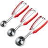 Cookie Scoop Set, 3 Pieces, Ice Cream Scoop, 18/8 Stainless