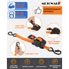 METOWARE Retractable Ratchet Straps (2-Pack) - 1 in x 10