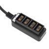 D Tap Male to 4 Port Dtap Female Splitter Power