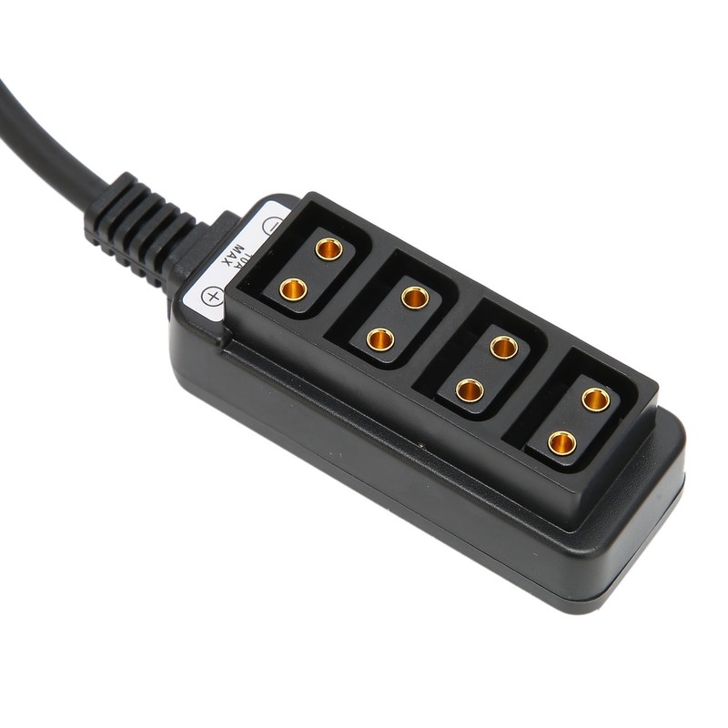D Tap Male to 4 Port Dtap Female Splitter Power