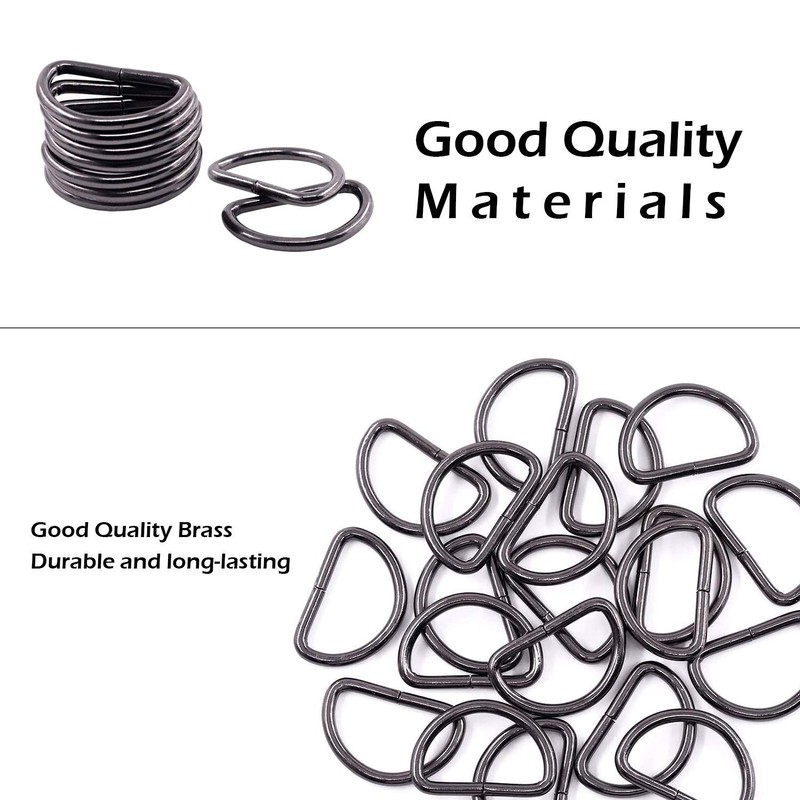 Trimming Shop Non Welded Metal D Ring Fasteners Durable Buckles