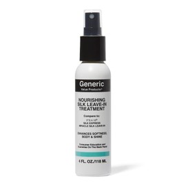 Generic Value Products Nourishing Silk Leave In Treatment, Strengthens and Restores Moisture, Adds Silky Shine, Detangles, ColorSafe Treatment, 4 Oz