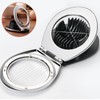 Stainless Steel Egg Slicer, 3 Slicing Styles Heavy Duty Boiled
