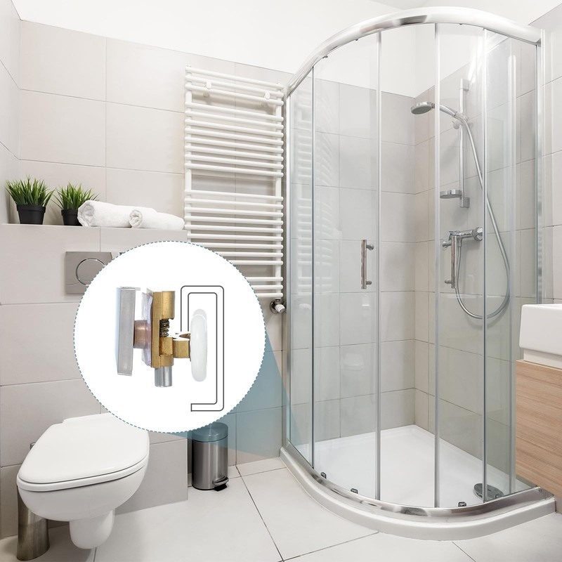 sourcing map 4 Pcs 26mm Double Shower Door Rollers Copper