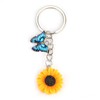 Blue Butterfly Key Chain, Bright Sunflower Key Chain Accessories, Cute